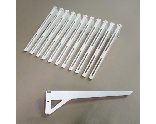 Стеллаж белый металлический навесной